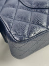 Classic Double Flap Bag Quilted Caviar Medium