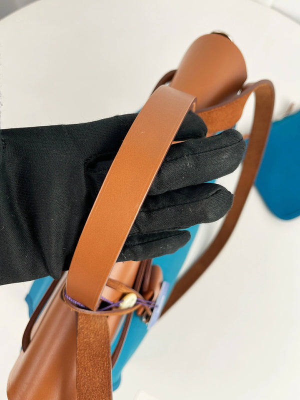 Herbag Zip Leather and Toile 31