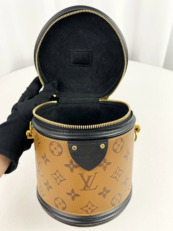 Cannes Handbag Reverse Monogram Canvas