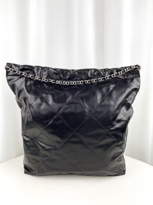 CHANEL 22 Chain Hobe Quilted Calfskin Large