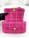 CHANEL 19 Flap Bag Quilted Tweed Small