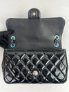 Coco Shine Flap Bag Quilted Patent Medium