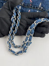 CHANEL 22 Chain Hobo Quilted Denim Medium