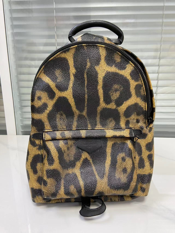 LOUIS VUITTON leopard print backpack