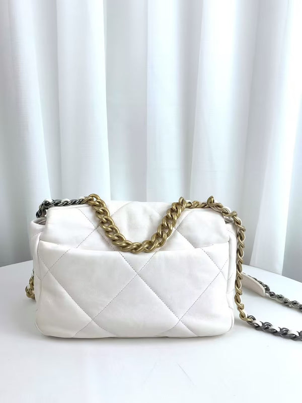 CHANEL 19 Flap Bag Quilted Leather Medium