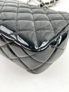 Coco Shine Flap Bag Quilted Patent Medium