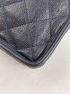 CHANEL Classic Double Flap Bag Quilted Caviar Medium