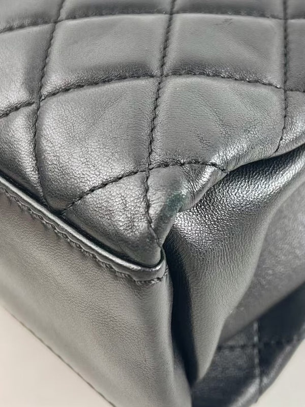 CHANEL Classic Double Flap Bag Quilted Lambskin Leather Medium