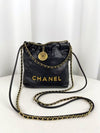 CHANEL 22 Chain Hobe Quilted Calfskin Large