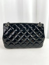 Coco Shine Flap Bag Quilted Patent Medium