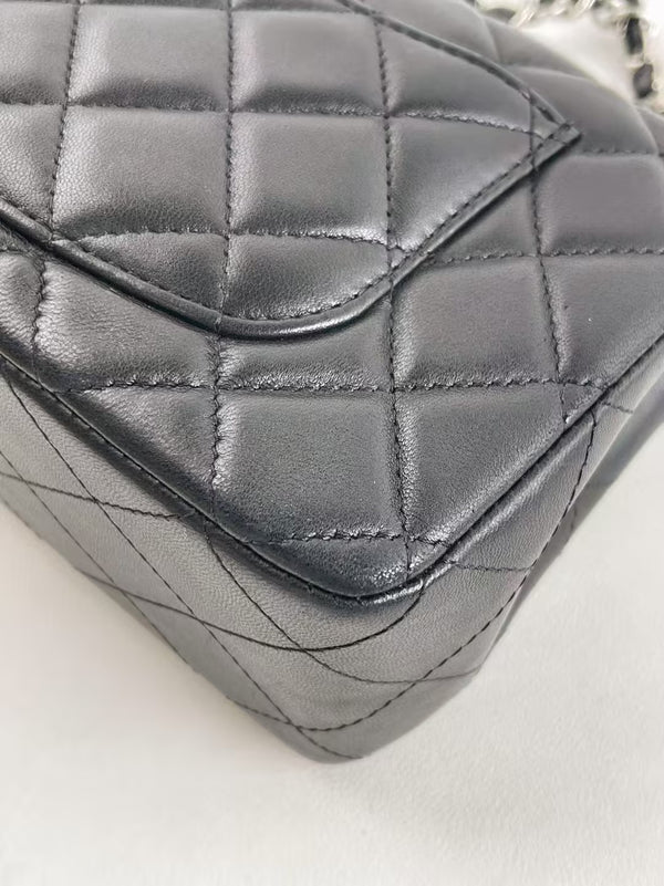 CHANEL Classic Single Flap Bag Quilted Lambskin Mini