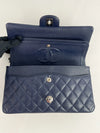 Classic Double Flap Bag Quilted Caviar Medium