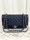 Classic Double Flap Bag Quilted Caviar Medium