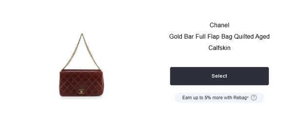 Gold Bar Full Flap Bag Quilted Aged Calfskin Medium