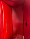 Square Classic Single Flap Bag Quilted Caviar Mini