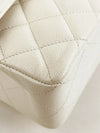Classic Double Flap Bag Quilted Caviar Small