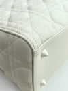 Lady Dior Bag Crystal Embellished Cannage Quilt Satin Mini