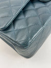 Chanel Classic Double Flap Bag Quilted Iridescent Caviar