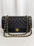 CHANEL Classic Double Flap Bag Quilted Caviar Medium