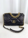 CHANEL 19 Flap Bag Quilted Leather Medium