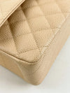 Vintage Classic Double Flap Bag Quilted Caviar Medium