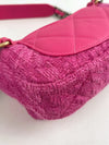 CHANEL 19 Flap Bag Quilted Tweed Small