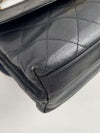 CHANEL Classic Flap Reversible Black Grained Lambskin Leather Medium