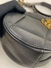 CHANEL 19 Round Clutch with Chain Quilted Leather
