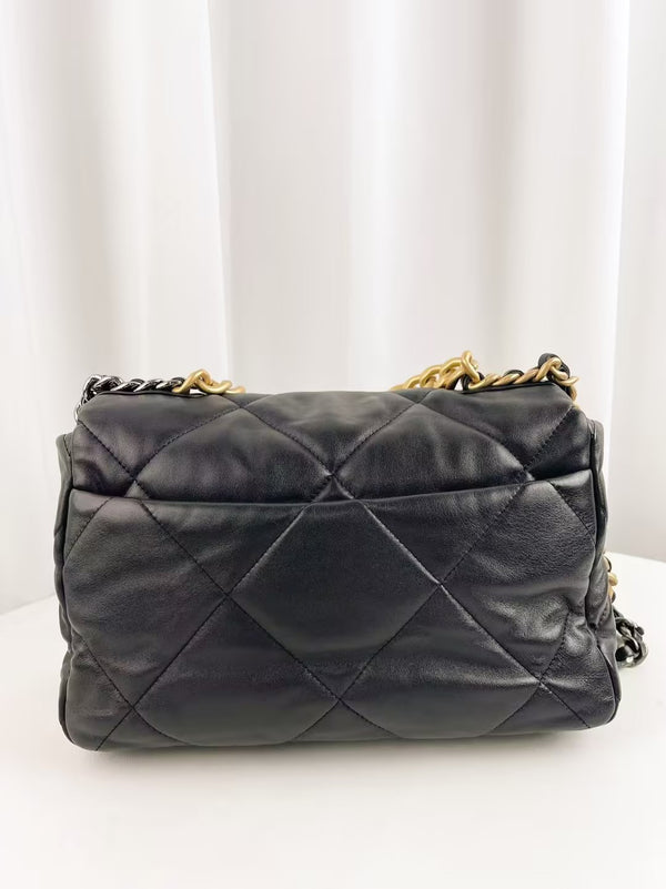 CHANEL 19 Flap Bag Quilted Goatskin Medium
