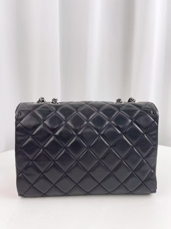 CHANEL Classic Double Flap Bag Quilted Lambskin Leather Medium