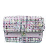 CHANEL PINK TWEED CC FLAP BAG