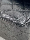 CHANEL Classic Double Flap Bag Quilted Caviar Medium