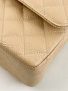 Vintage Classic Double Flap Bag Quilted Caviar Medium